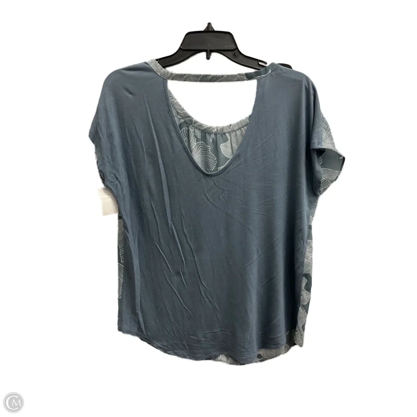 Top Short Sleeve Basic By Loft In Grey, Size: S