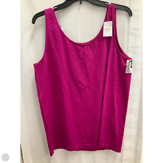 Tank Top By Cato In Purple, Size: 4x
