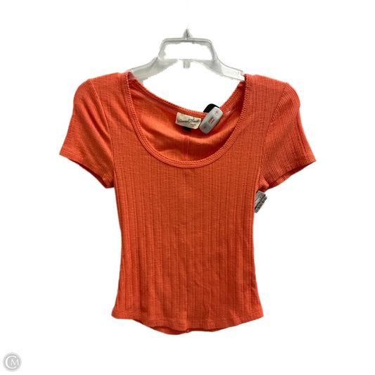 Top Short Sleeve Basic By Universal Thread In Orange, Size: M