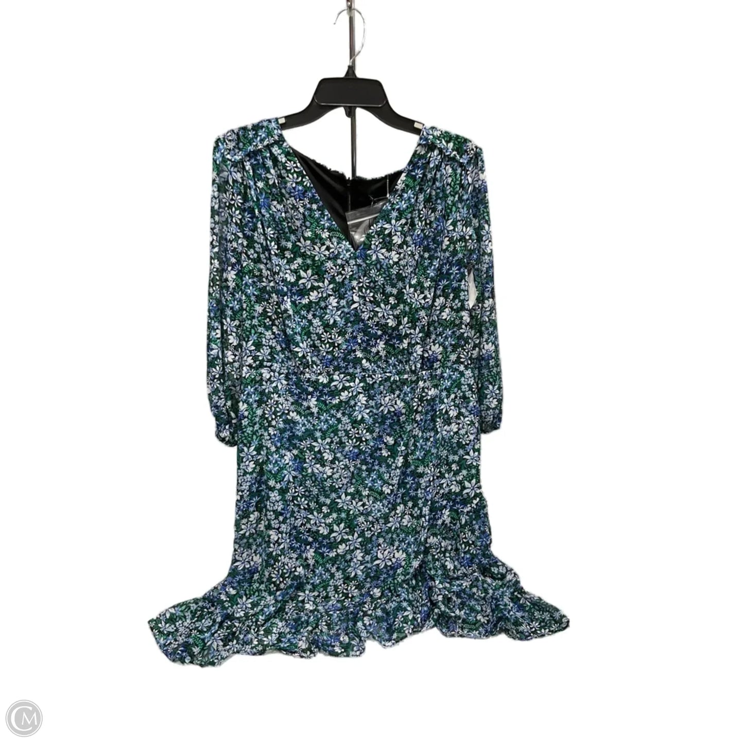 Dress Casual Midi By Karl Lagerfeld In Multi-colored, Size: L