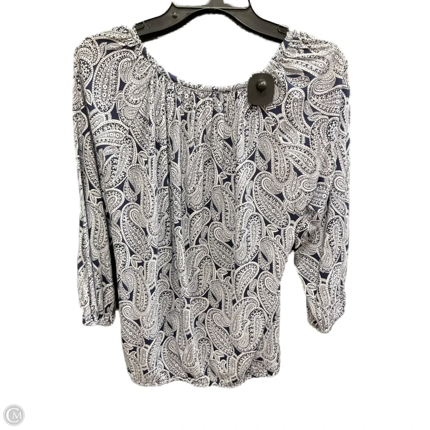 Top Long Sleeve By Michael By Michael Kors In Blue, Size: S