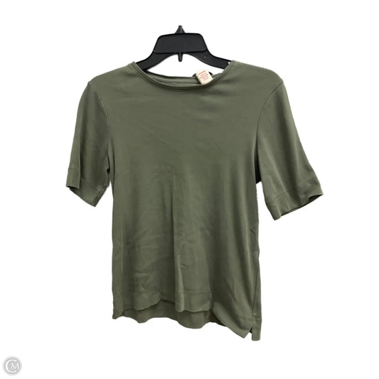Top Short Sleeve Basic By Chicos In Green, Size: Xs
