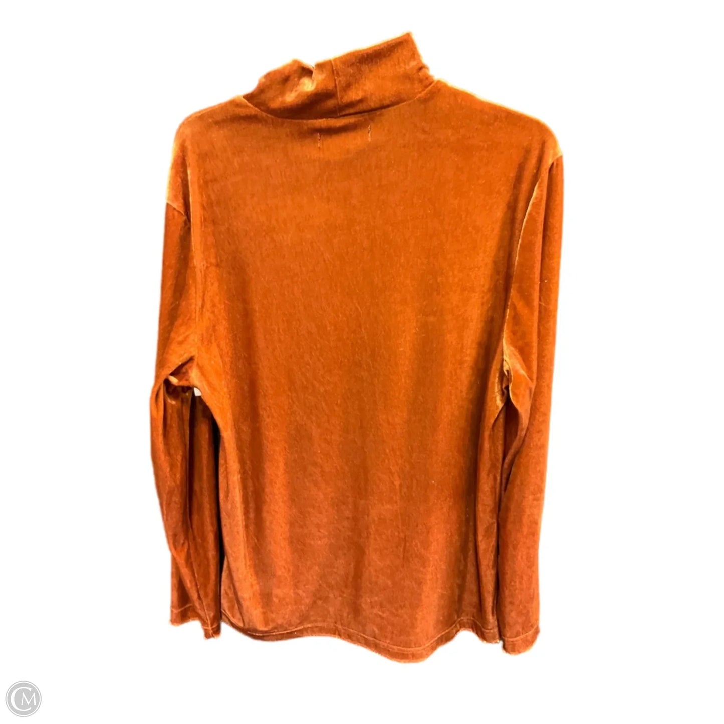 Top Long Sleeve Basic By Inc In Orange, Size: L
