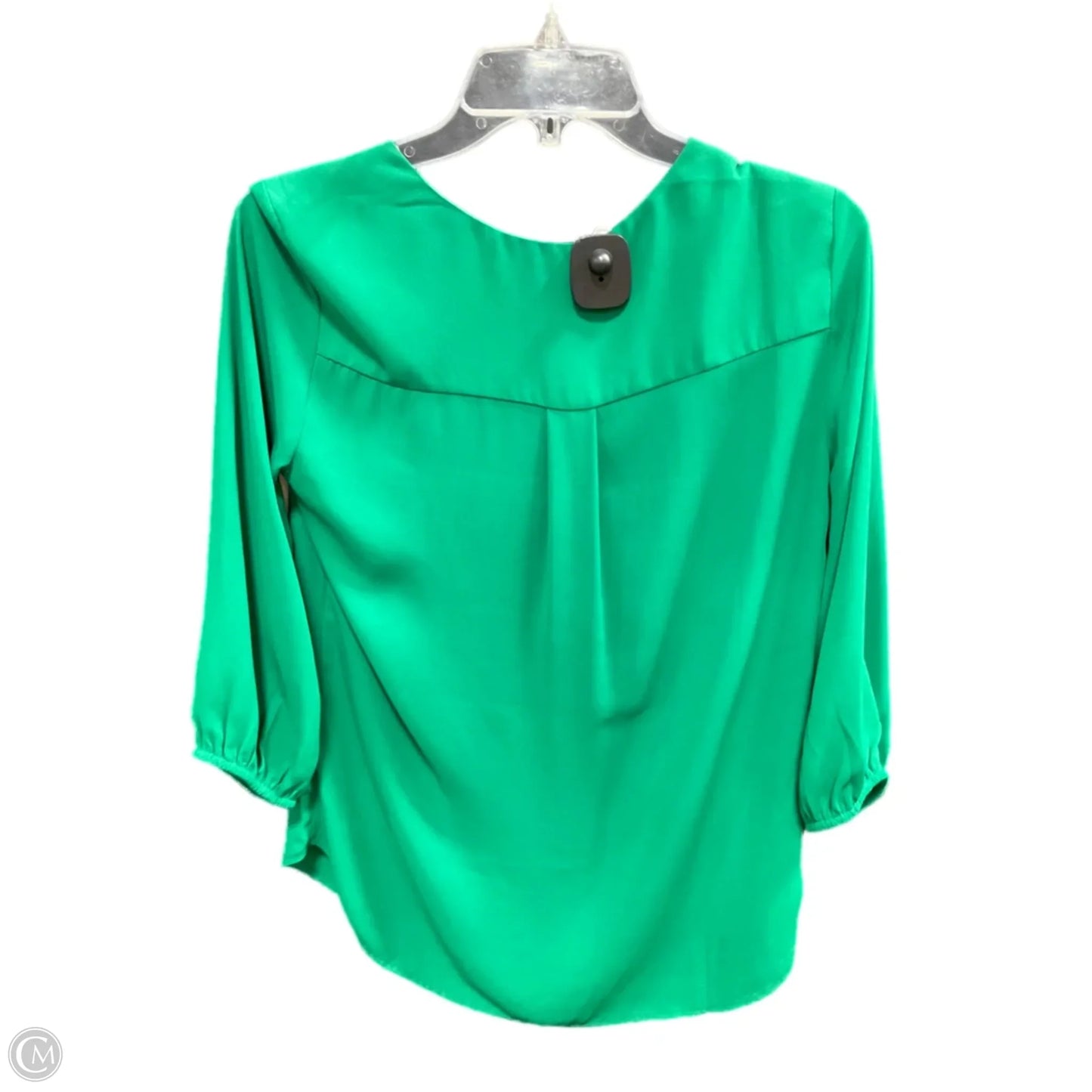 Blouse Long Sleeve By Pleione In Green, Size: S