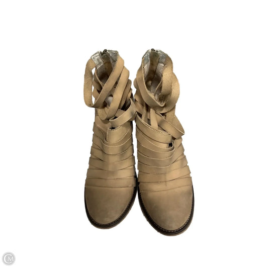 Boots Ankle Heels By Free People In Brown, Size: 7.5