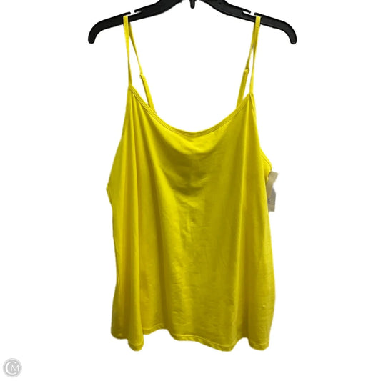 Tank Top By Lane Bryant In Yellow, Size: 3x