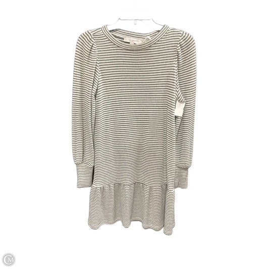 Dress Sweater By Loft In Striped Pattern, Size: Xs