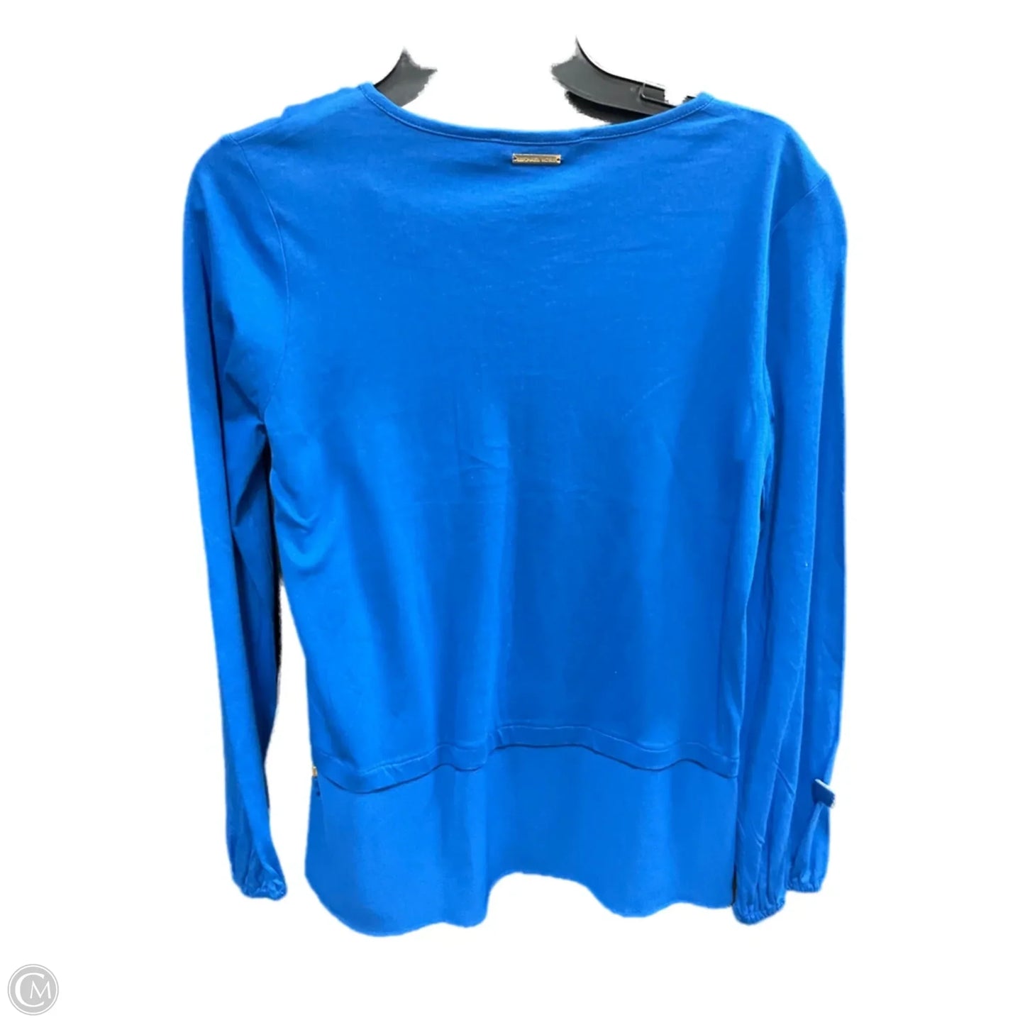 Top Long Sleeve By Michael By Michael Kors In Blue, Size: S