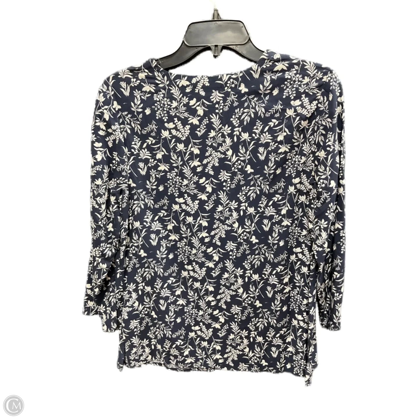 Top 3/4 Sleeve By J. Jill In Floral Print, Size: Xs