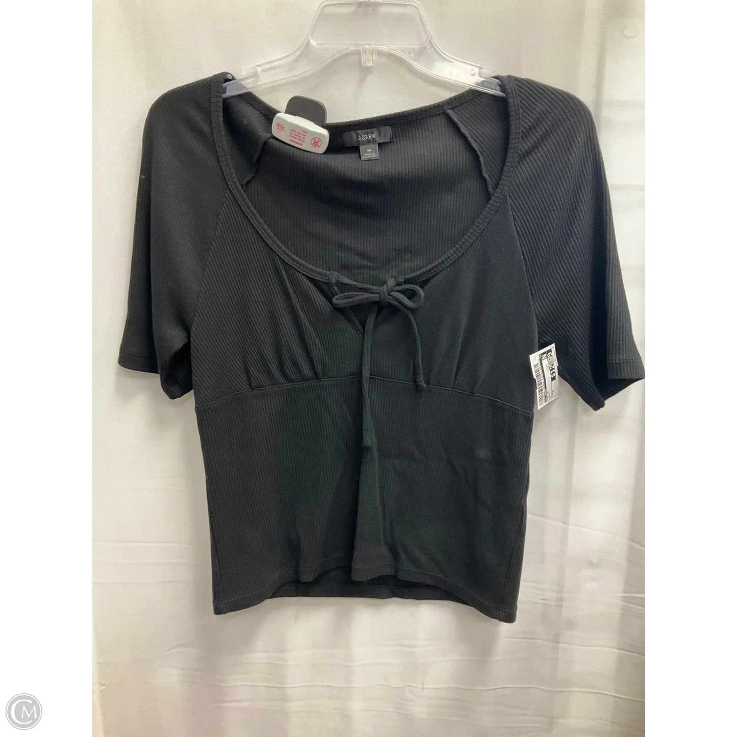 Top Short Sleeve By J. Crew In Black, Size: M