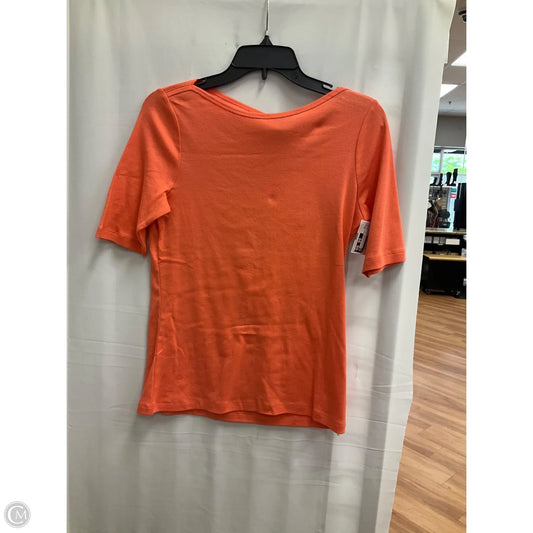 Top Short Sleeve Basic By St Johns Bay In Orange, Size: Xs