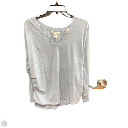 Athletic Top Long Sleeve Crewneck By Athleta In Blue, Size: 1x