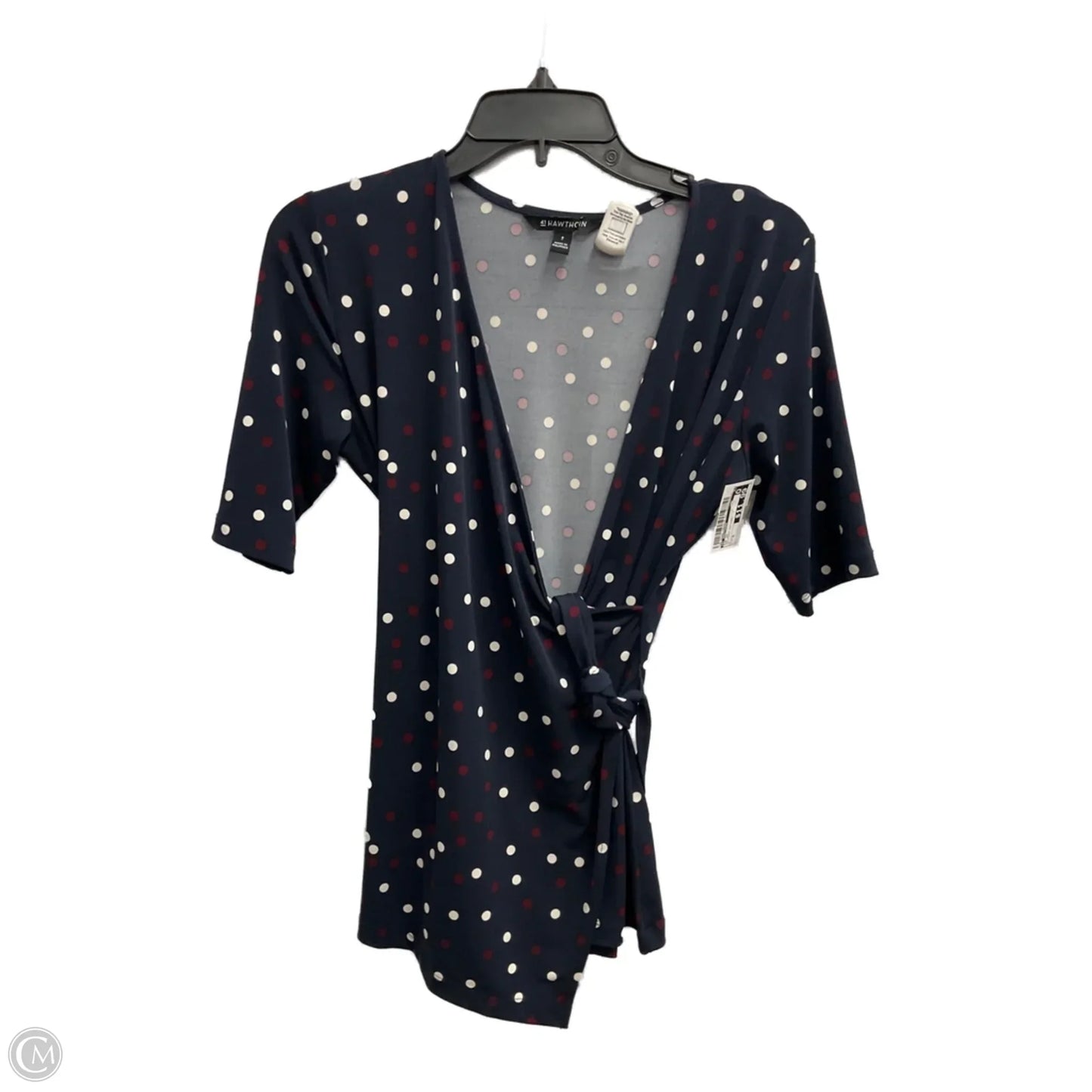 Top Short Sleeve By 41 Hawthorn In Polkadot Pattern, Size: S