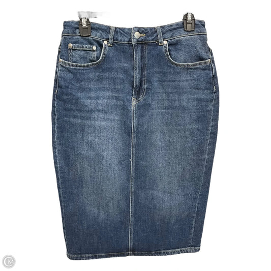 Skirt Midi By Pilcro In Blue Denim, Size: 4