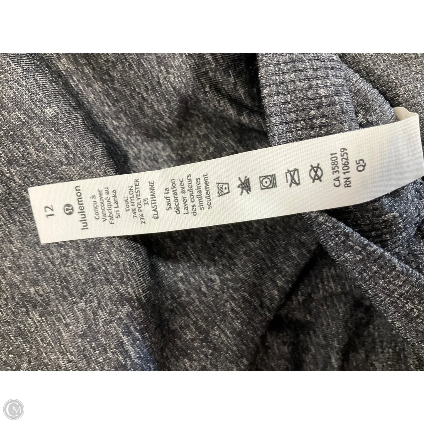 Athletic Skirt By Lululemon In Grey, Size: 12