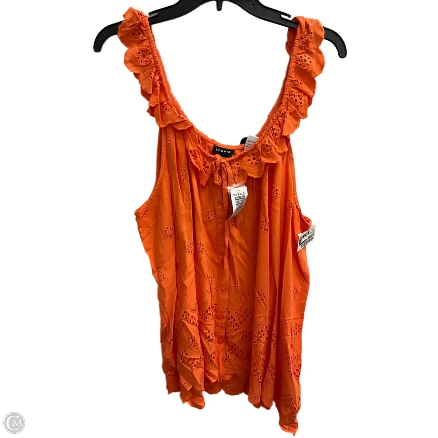 Top Sleeveless By Torrid In Orange, Size: 2x