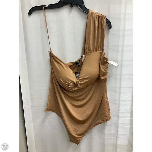 Bodysuit By Express In Tan, Size: Xl