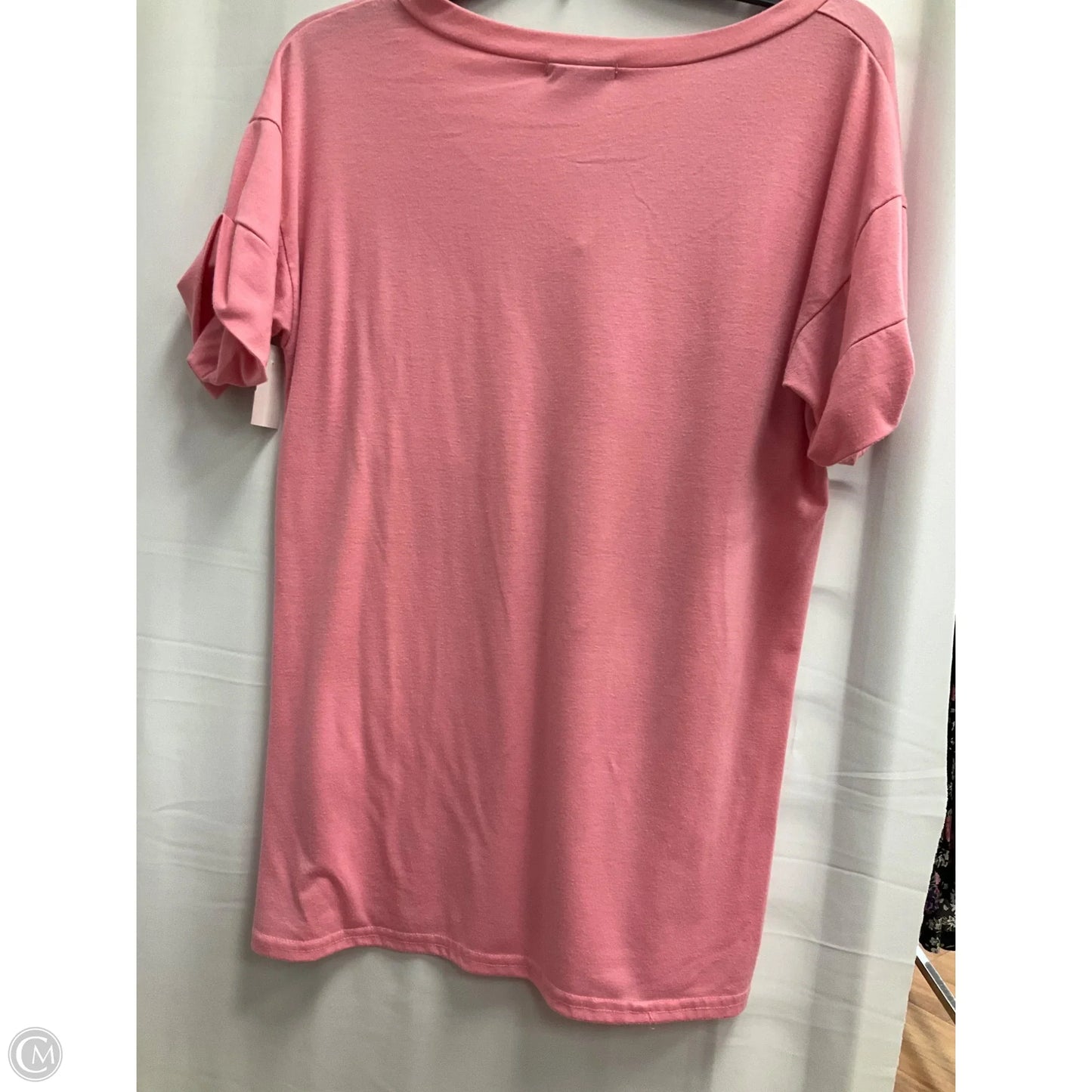 Top Short Sleeve Basic By Clothes Mentor In Pink, Size: S