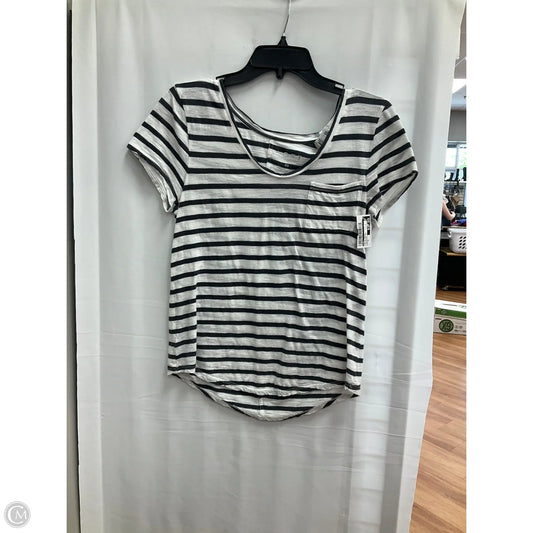 Top Short Sleeve Basic By Loft In Striped Pattern, Size: Xs