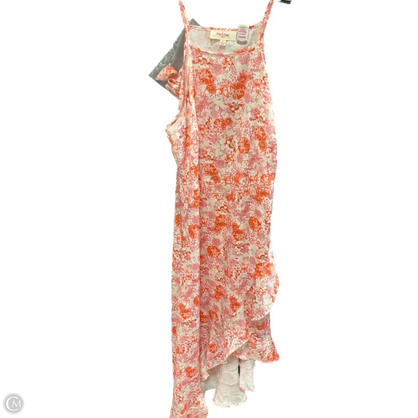 Dress Party Long By Peach Love Cream California In Floral Print, Size: L