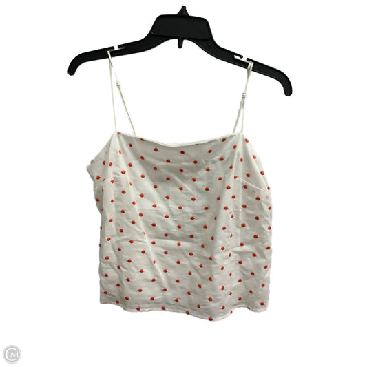 Top Sleeveless By Francesca?s In Polkadot Pattern, Size: L