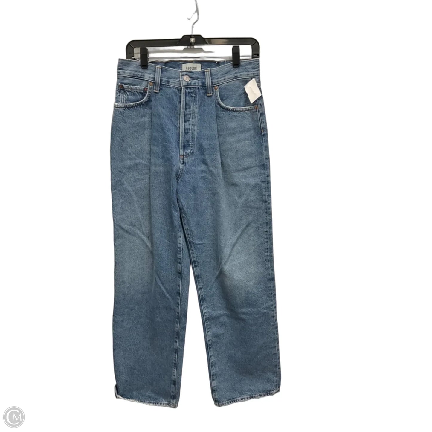 Jeans Wide Leg By Agolde In Blue Denim, Size: 2