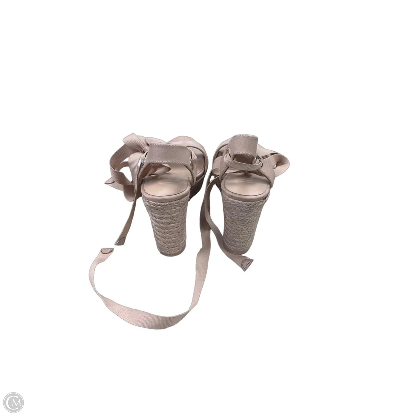 Sandals Heels Wedge By Inc In Tan, Size: 6
