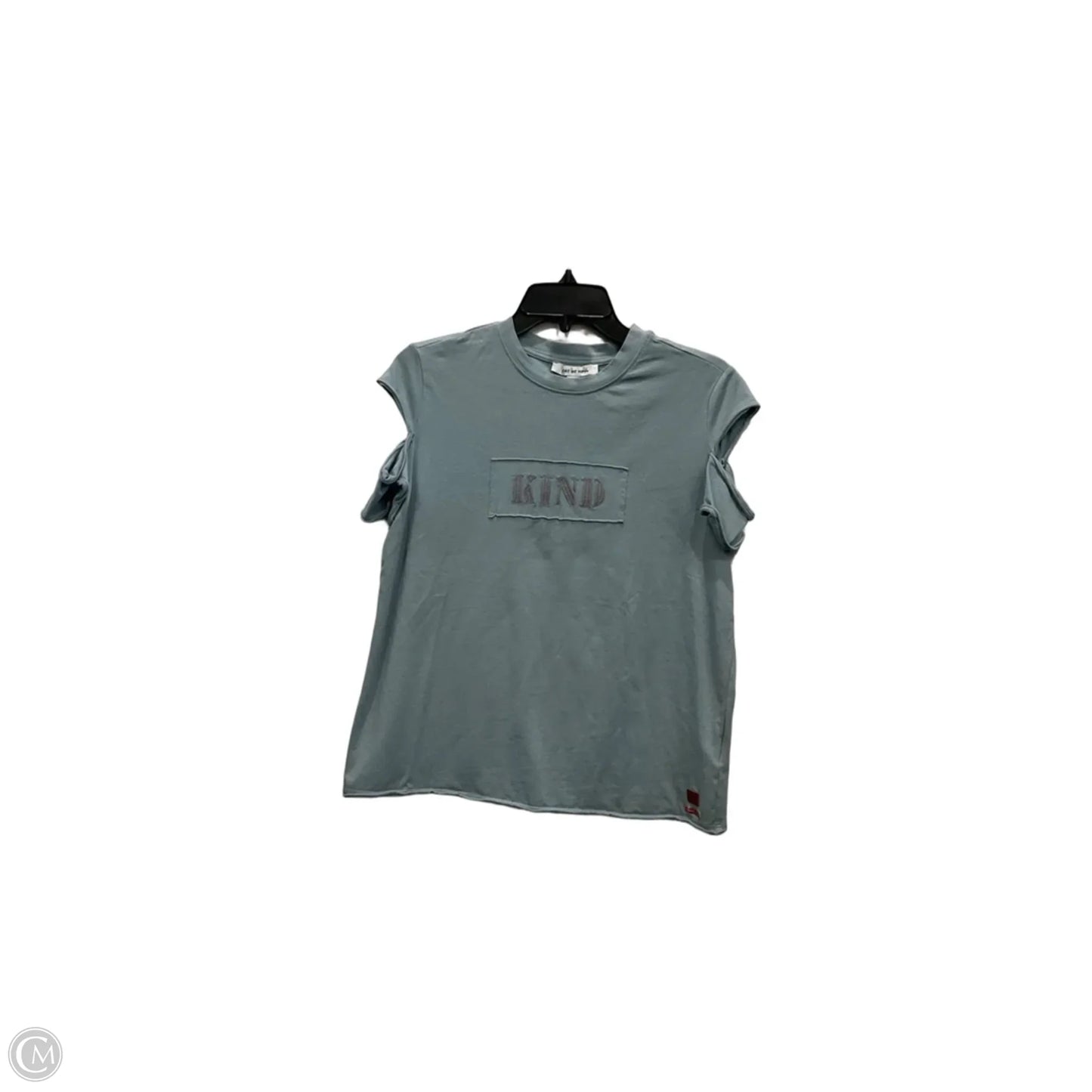 Top Short Sleeve By Peace Love World In Blue, Size: S