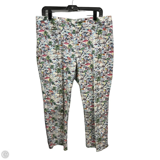 Pants Cropped By Talbots In Multi-colored, Size: 16