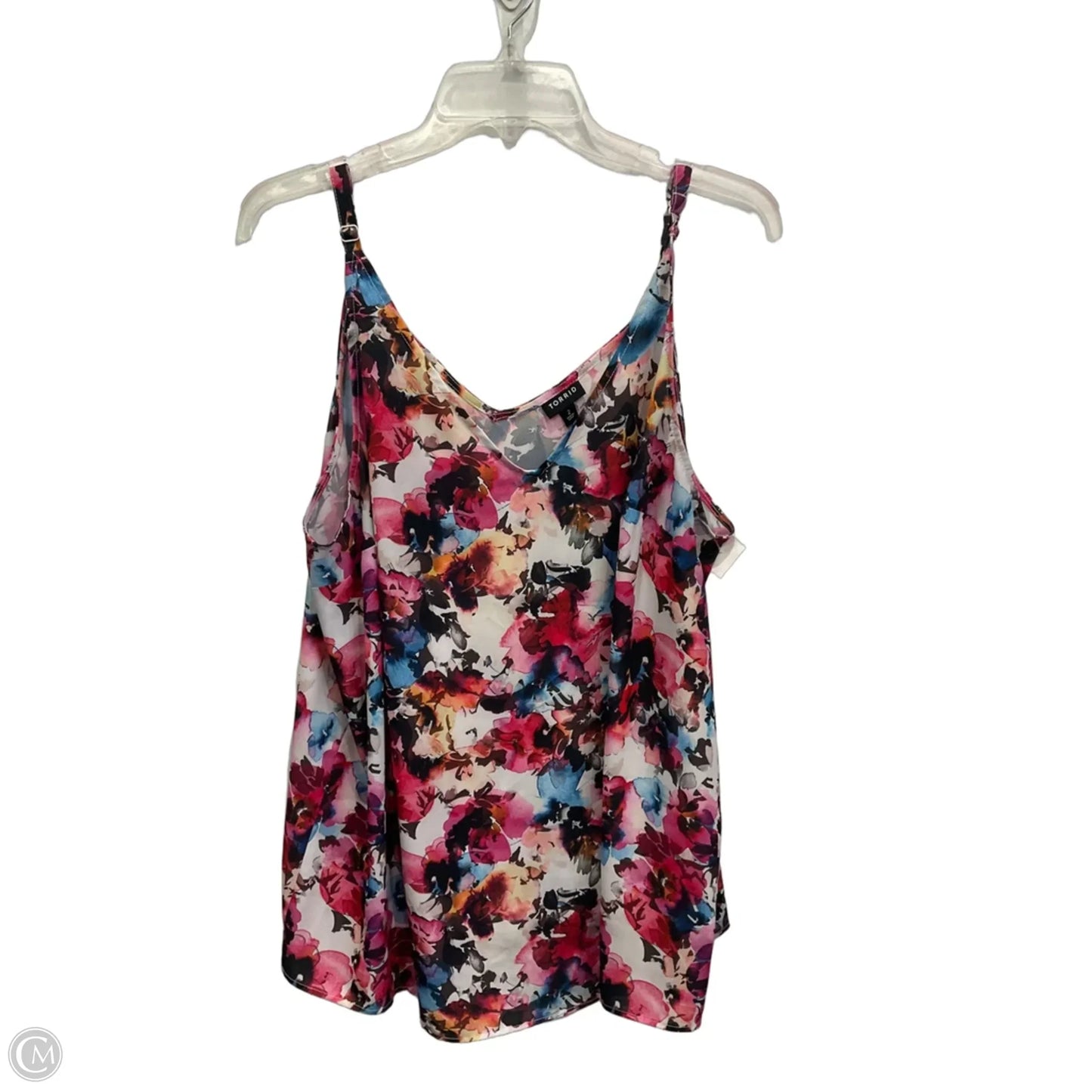 Top Sleeveless By Torrid In Floral Print, Size: 2x