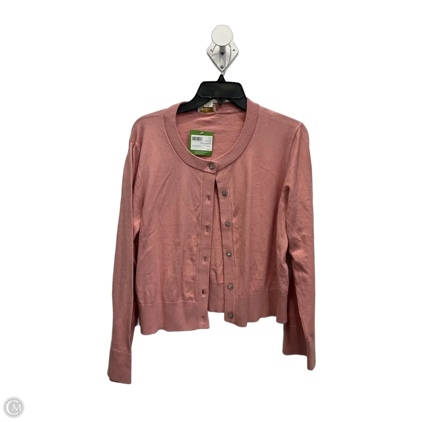 Cardigan Designer By Kate Spade In Pink, Size: Xl