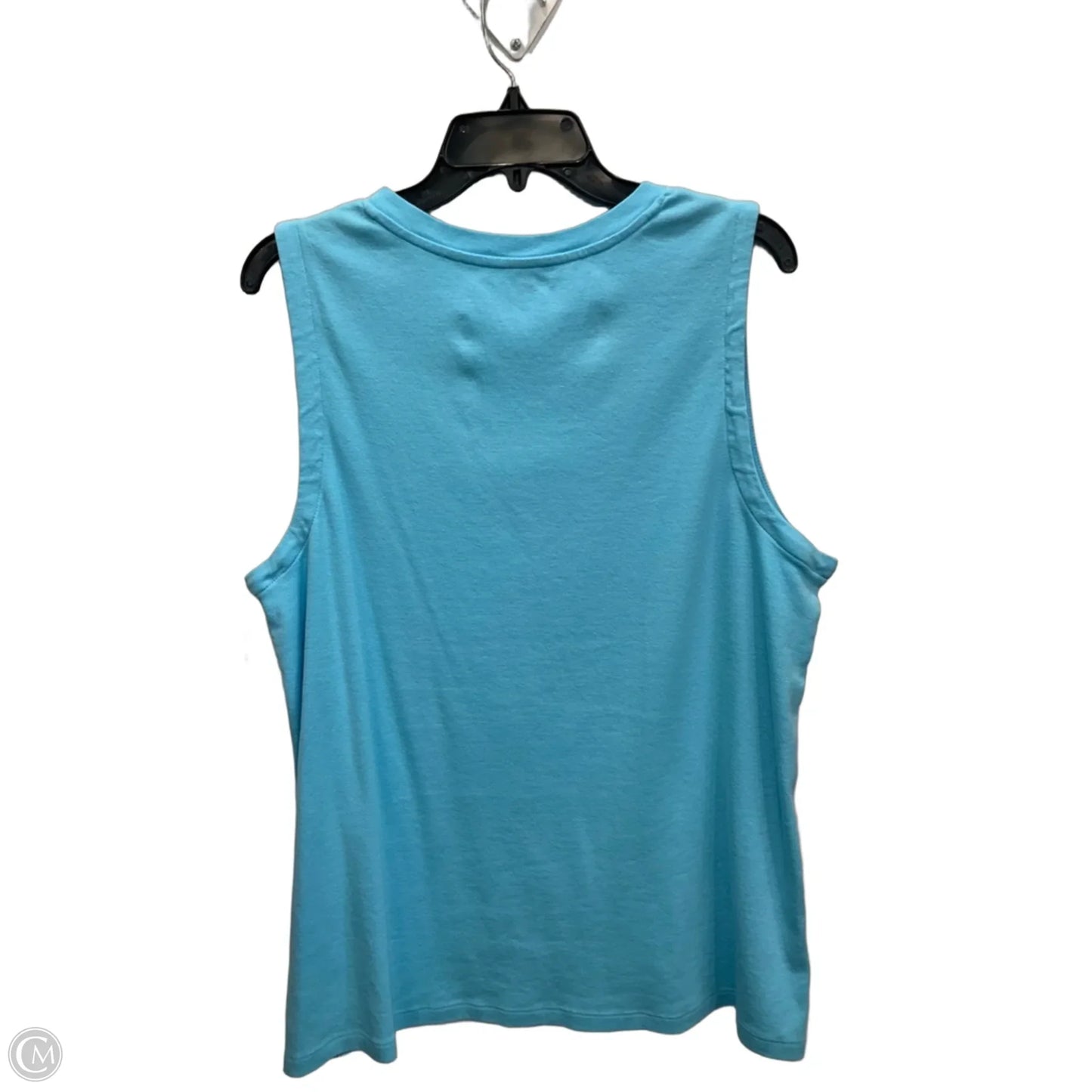 Top Sleeveless By Chicos In Teal, Size: Xl