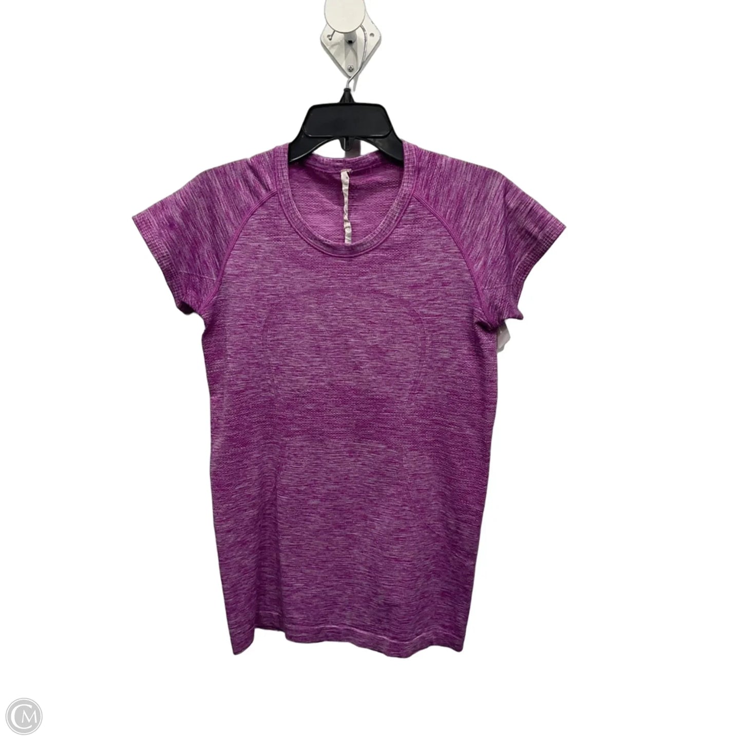Athletic Top Short Sleeve By Lululemon In Purple, Size: M