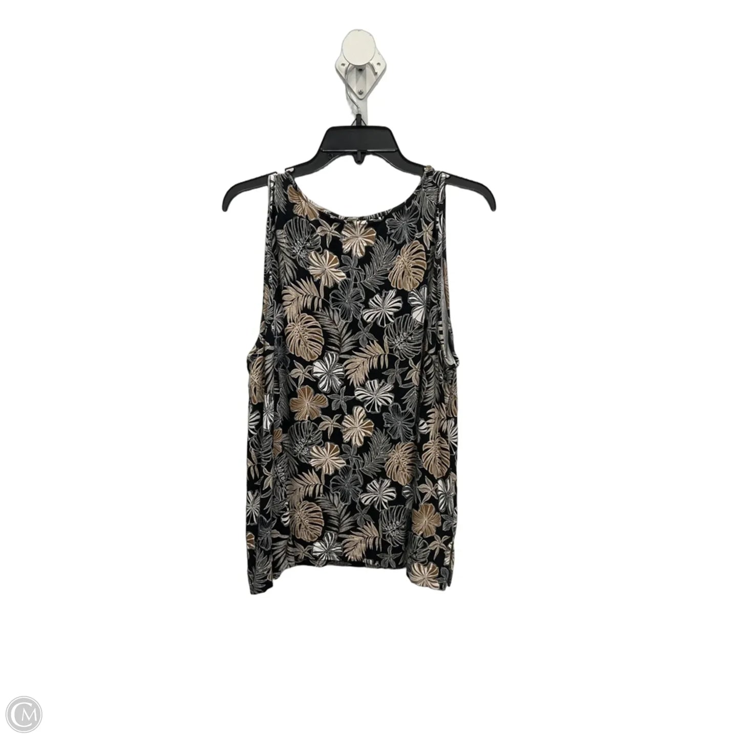 Top Sleeveless By J. Jill In Tropical Print, Size: Xl