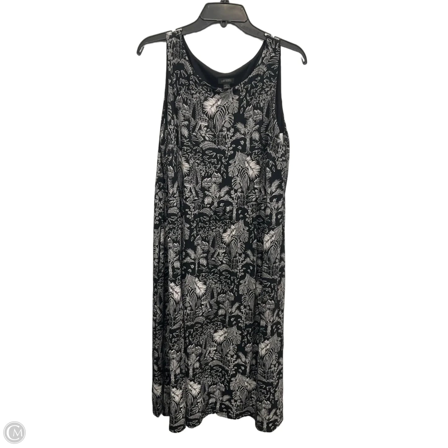 Dress Casual Maxi By J. Jill In Black, Size: 1x