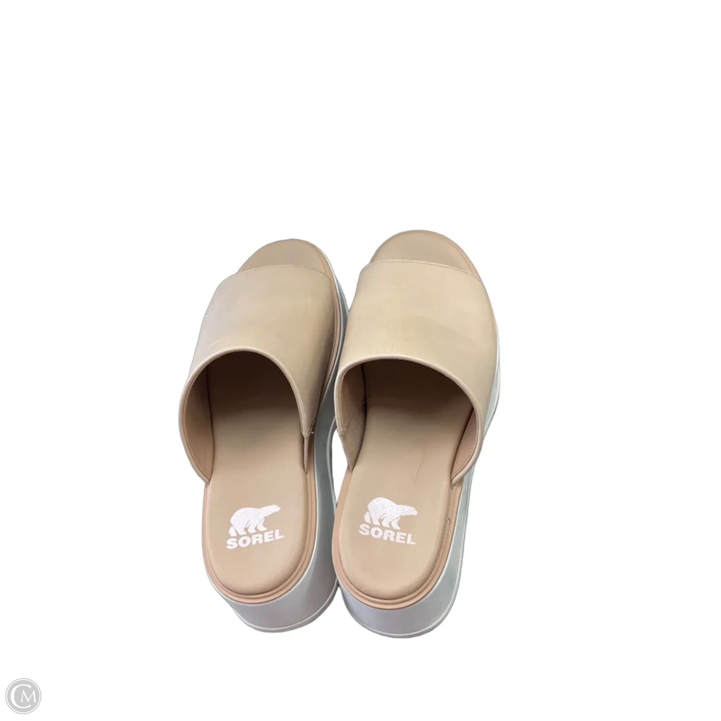 Sandals Heels Platform By Sorel In Tan, Size: 6