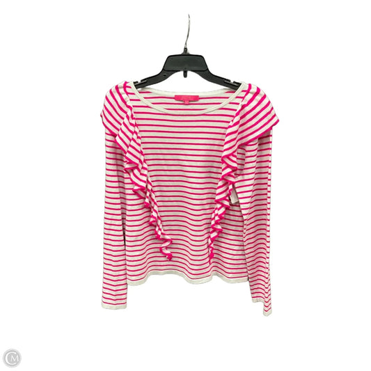 Top Long Sleeve Designer By Lilly Pulitzer In Striped Pattern, Size: Xl