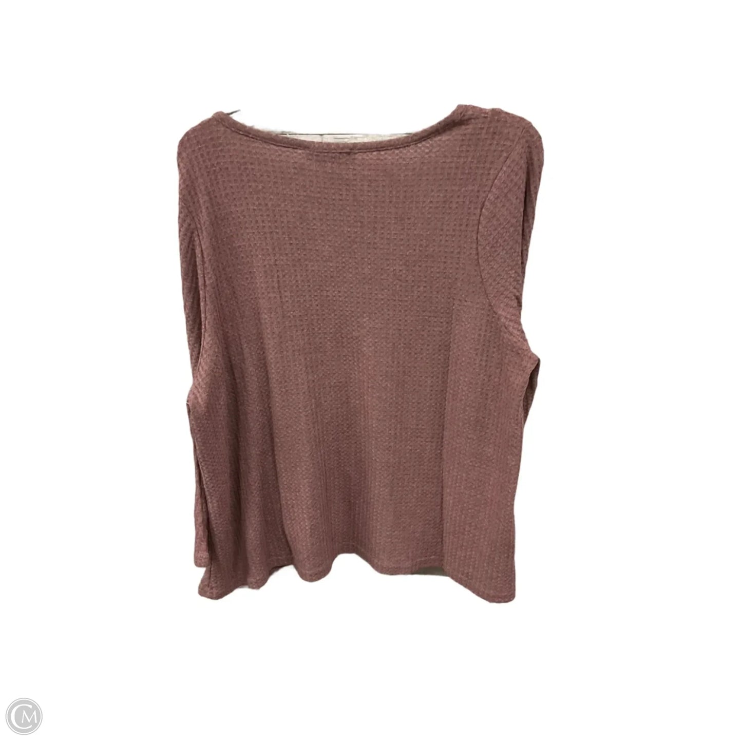 Top Long Sleeve By Clothes Mentor In Mauve, Size: Xl