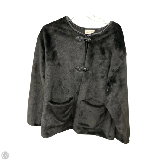 Coat Faux Fur & Sherpa By Universal Thread In Black, Size: Xxl