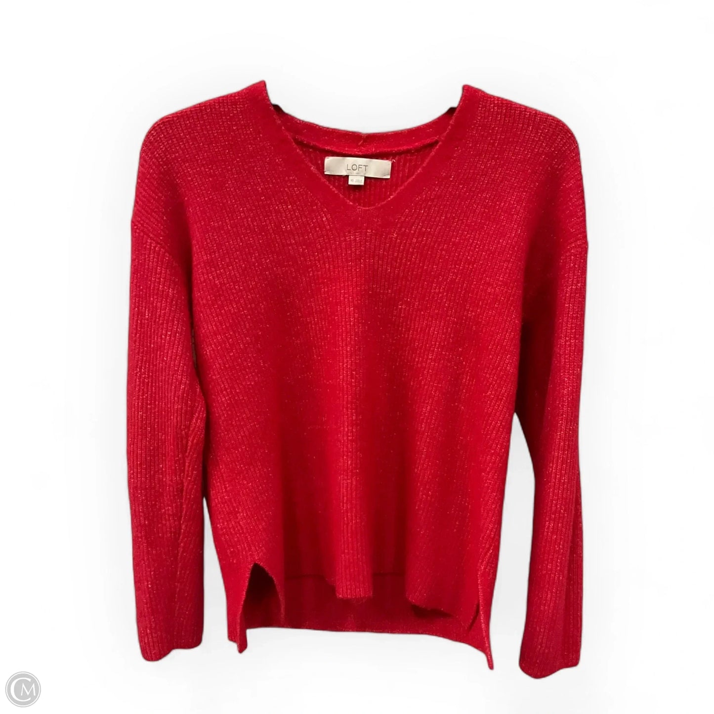 Sweater By Loft In Red, Size: Xs