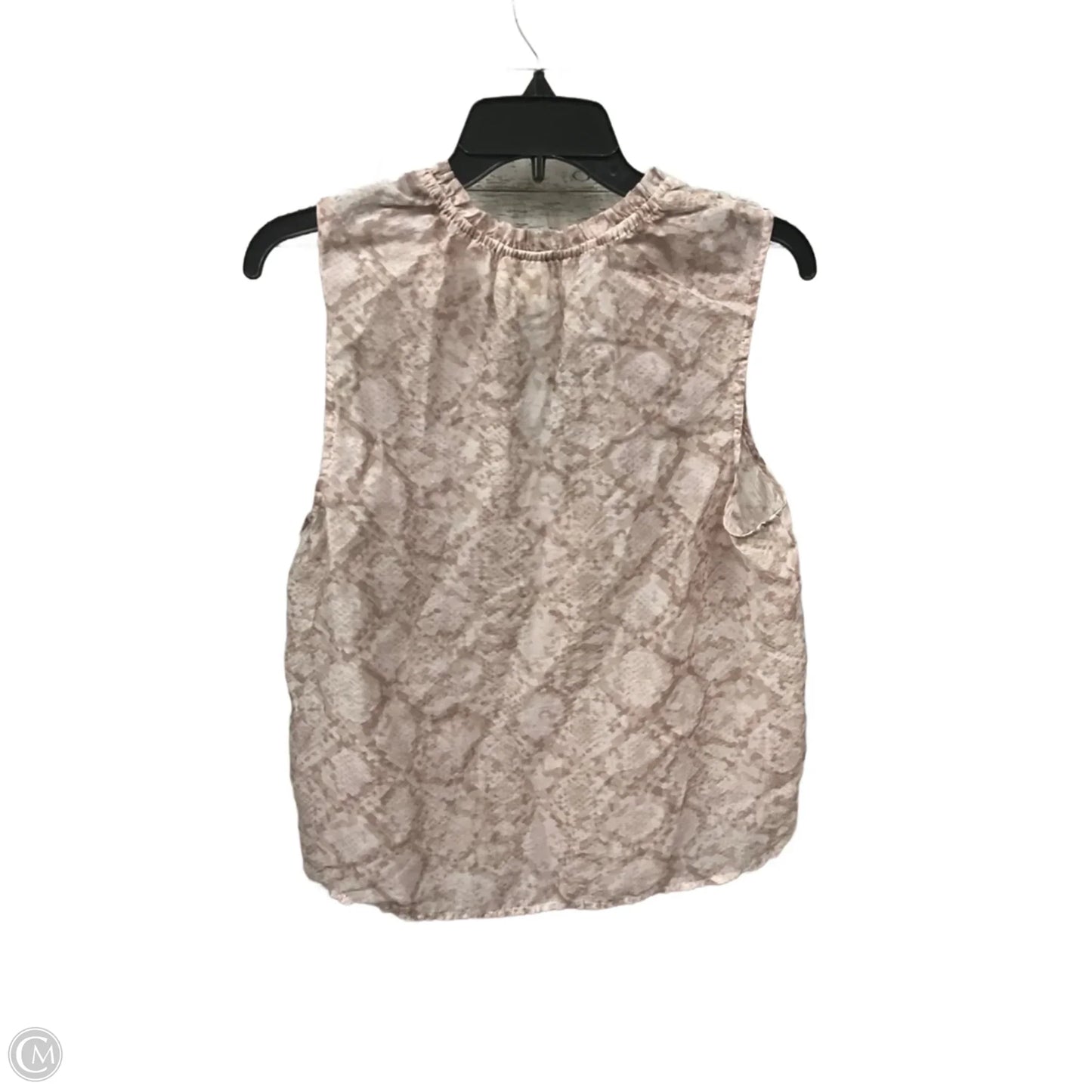 Top Sleeveless By Cloth & Stone In Snakeskin Print, Size: M