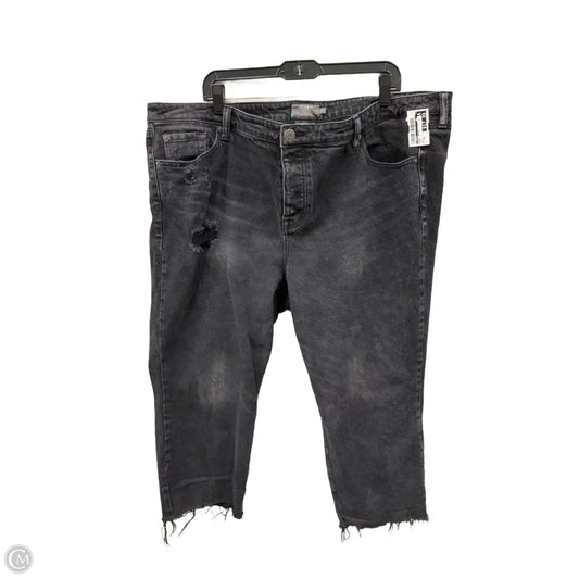 Jeans Cropped By Torrid In Black, Size: 22