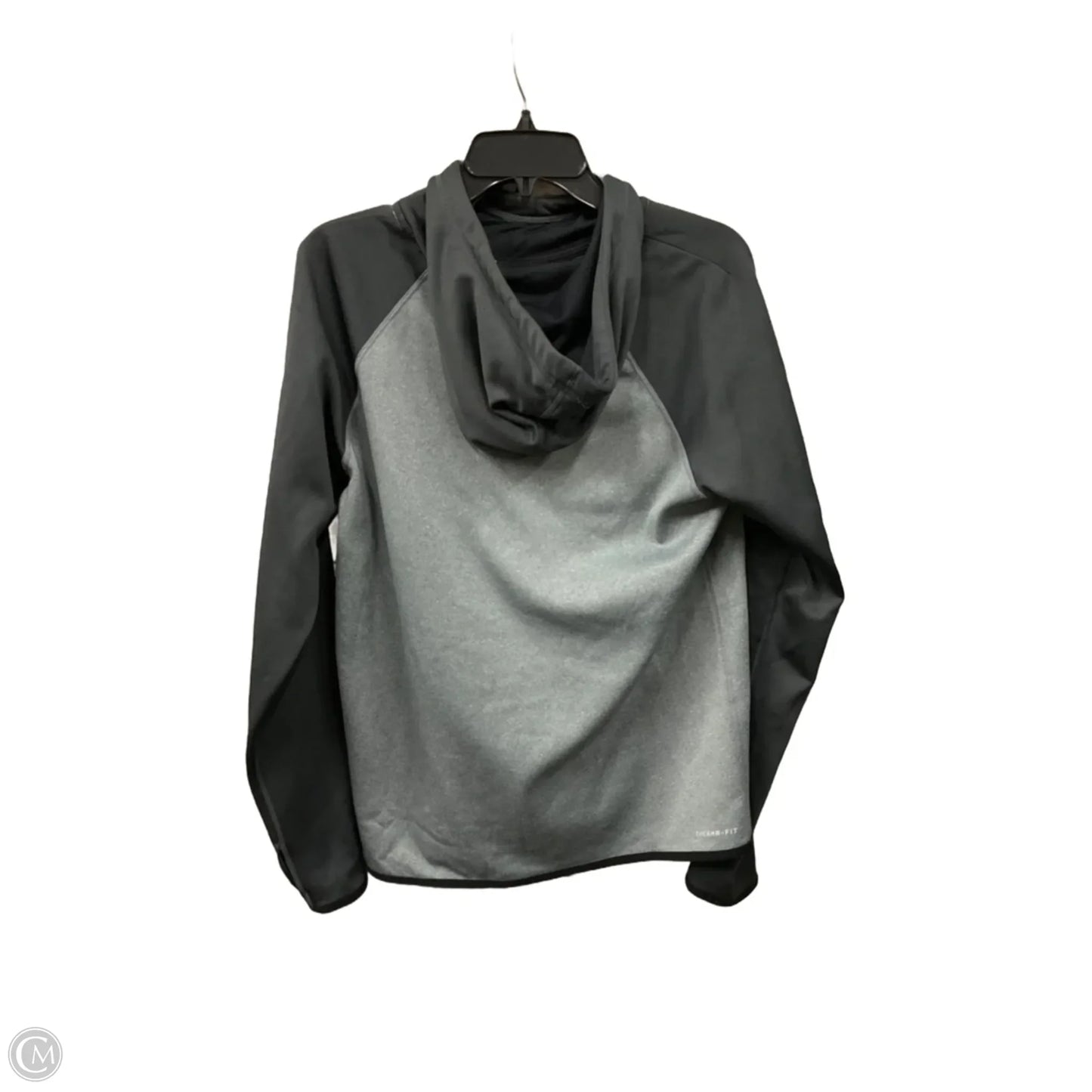 Sweatshirt Hoodie By Nike Apparel In Grey, Size: L