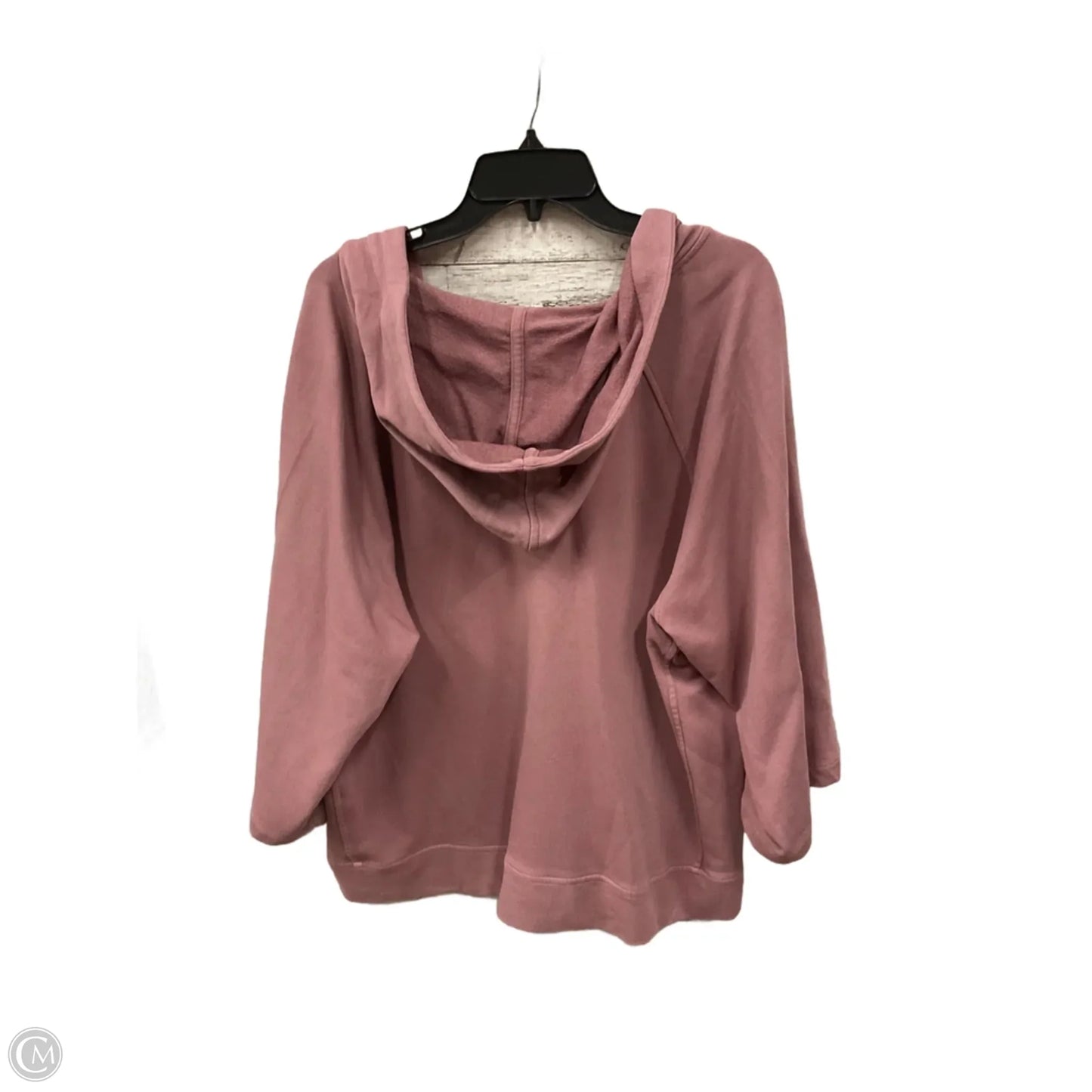 Sweatshirt Hoodie By J. Jill In Pink, Size: L