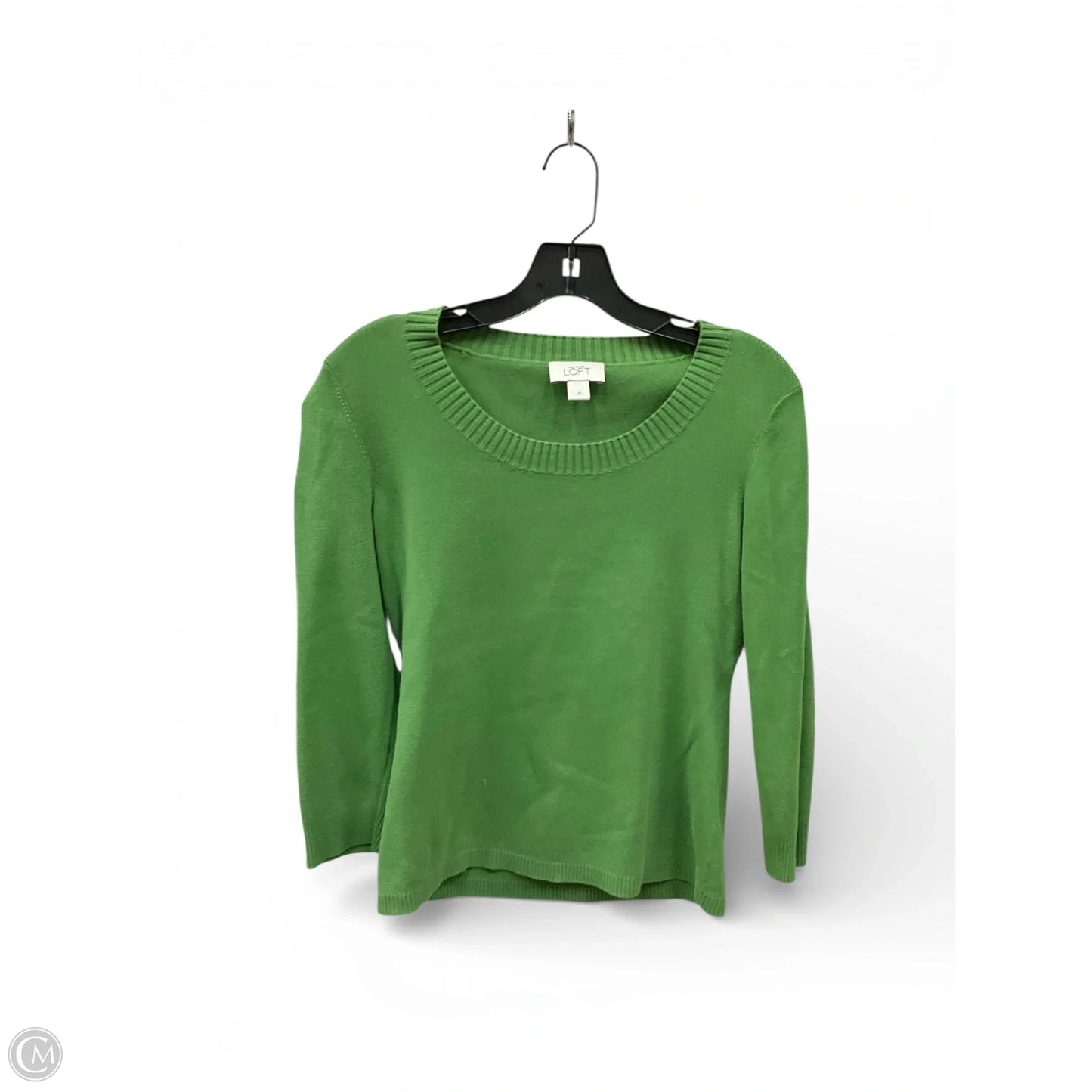 Top Long Sleeve By Loft In Green, Size: M