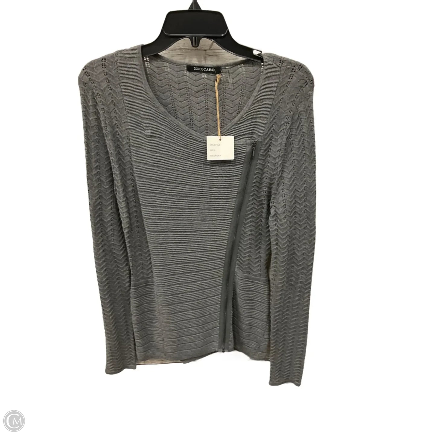 Top Long Sleeve By Clothes Mentor In Grey, Size: S