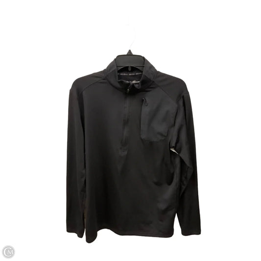 Athletic Sweatshirt Collar By Eddie Bauer In Black, Size: S
