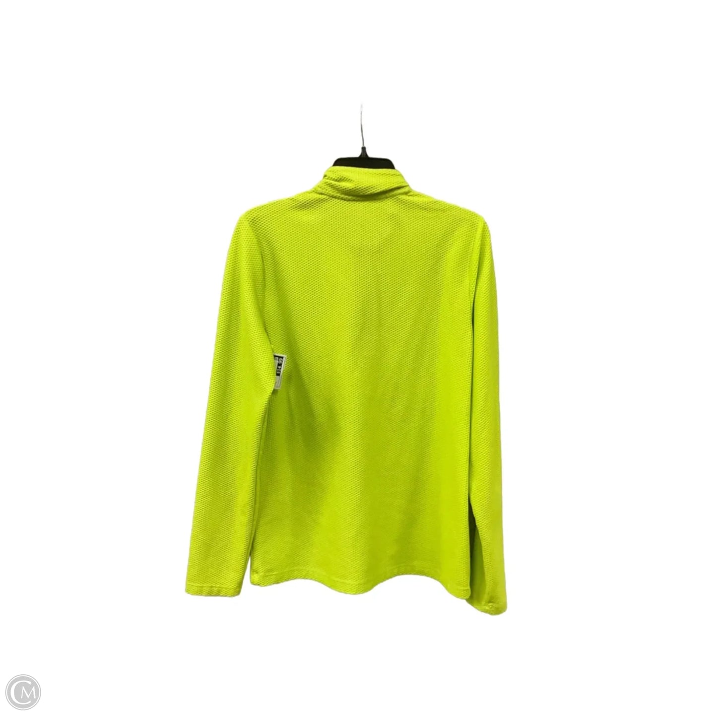Athletic Top Long Sleeve Collar By Lauren By Ralph Lauren In Green, Size: L