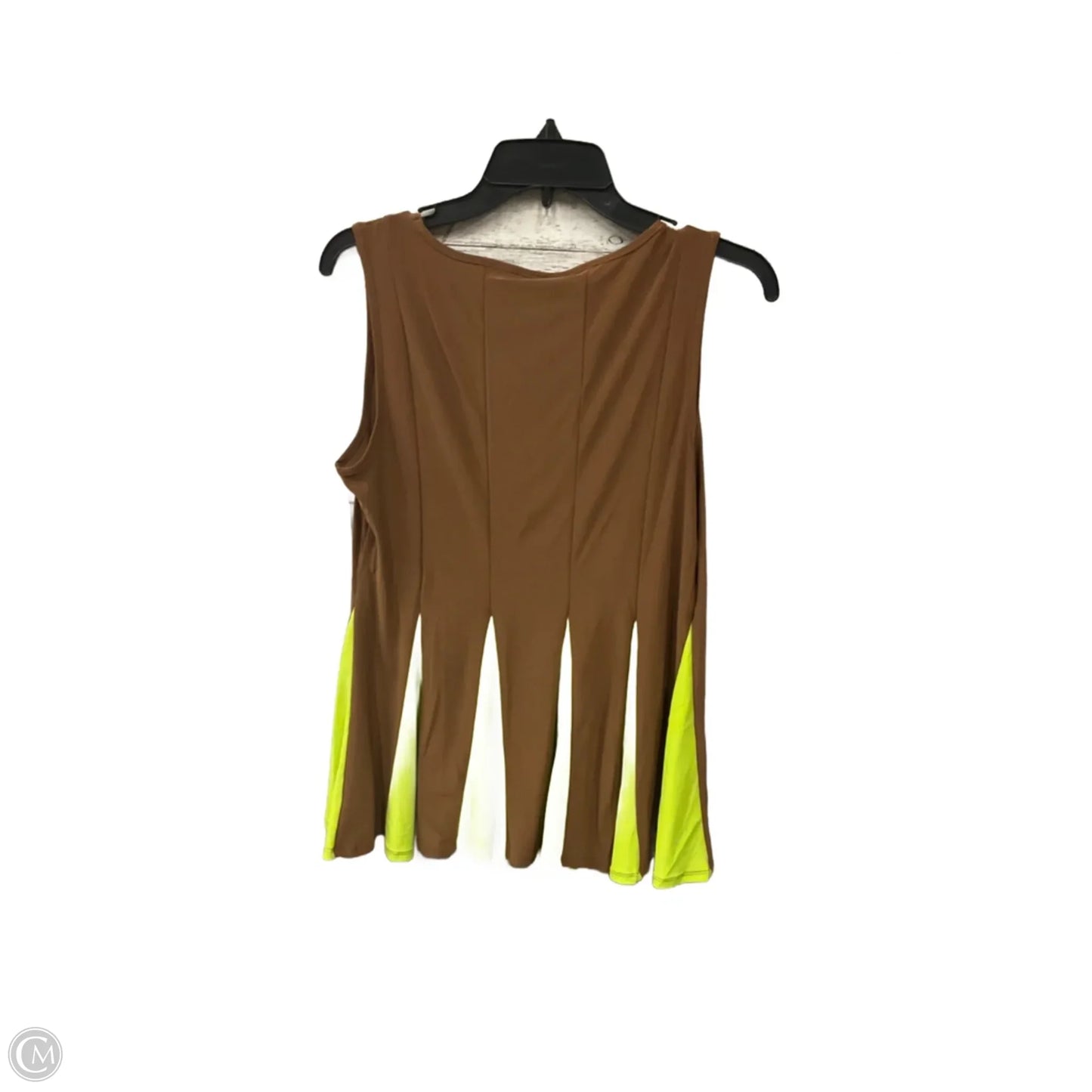 Top Sleeveless By Clothes Mentor In Brown, Size: S
