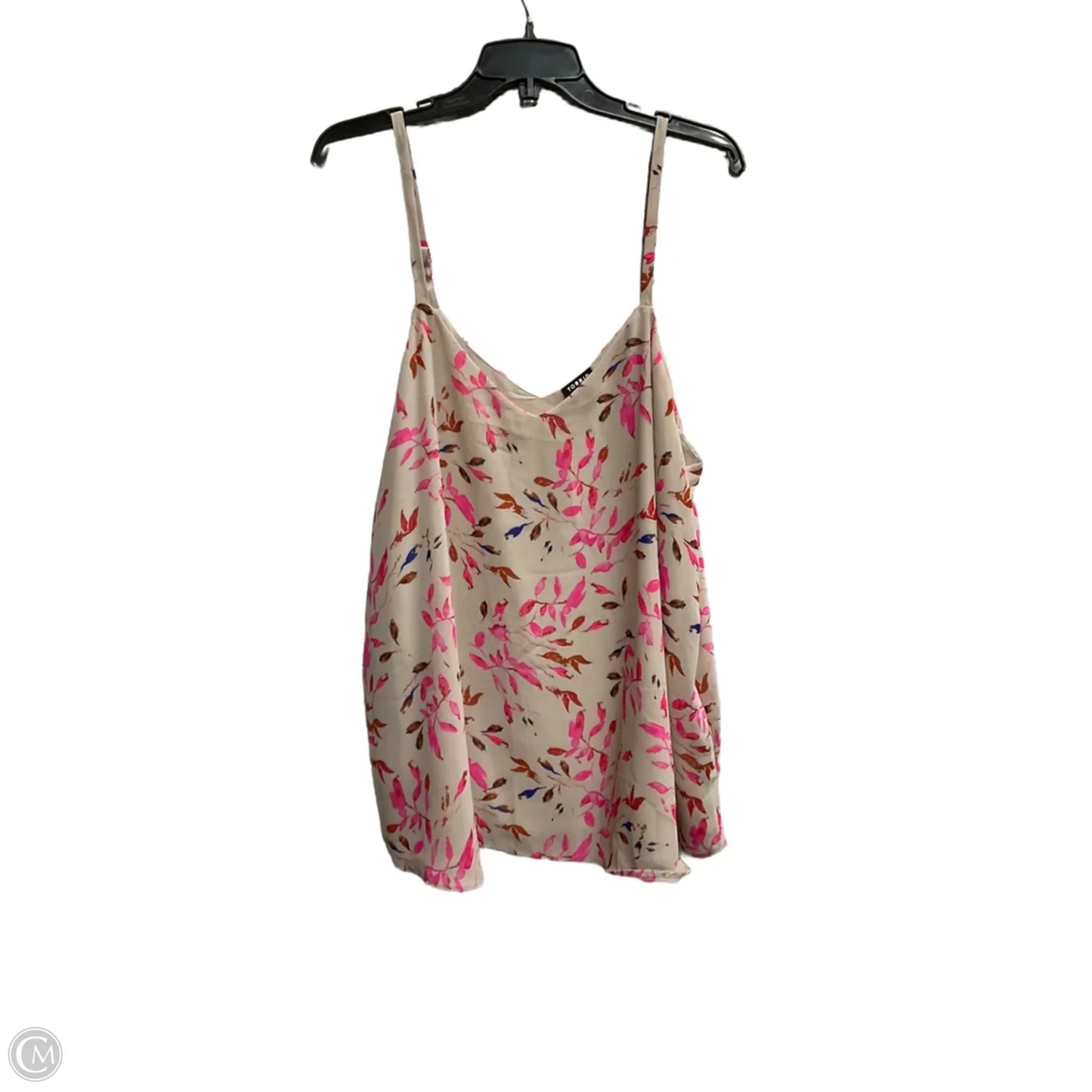 Top Sleeveless By Torrid In Tan, Size: 1x